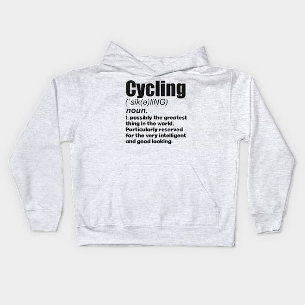 Cycling coach girl player gift. Perfect fitting present for mom girlfriend mother boyfriend mama gigi nana mum uncle dad father friend him or her Kids Hoodie by SerenityByAlex